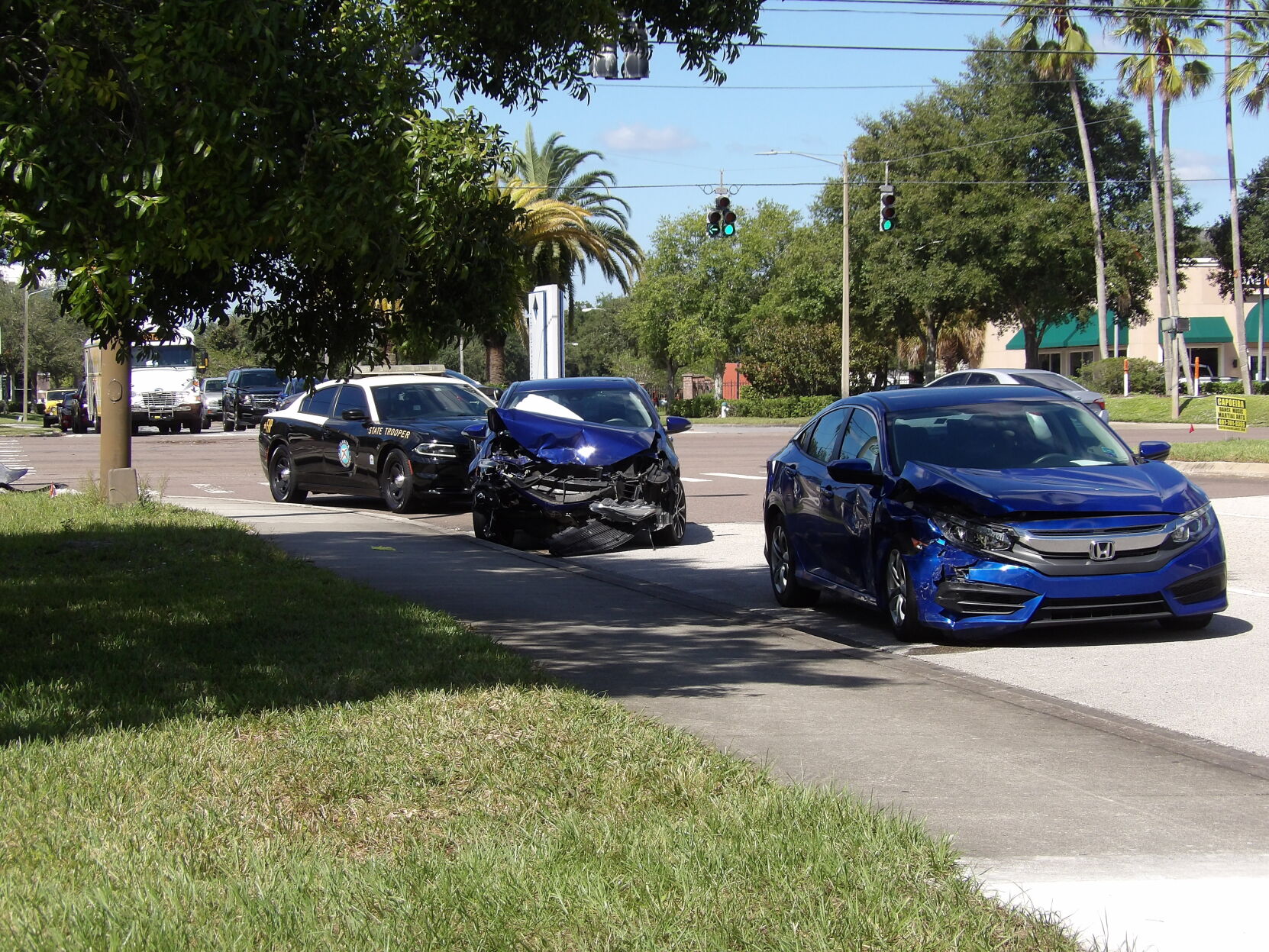Car Accident Leaves Both Cars Totaled